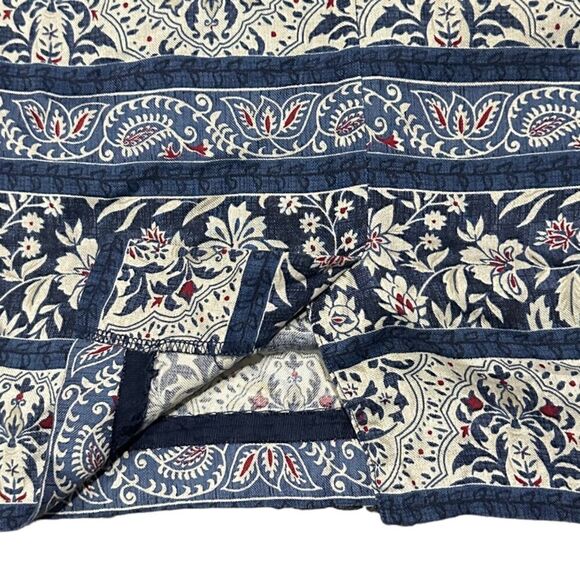 Talbots Petite Floral Canvas A-Line Skirt Size 6 - Picture 3 of 9